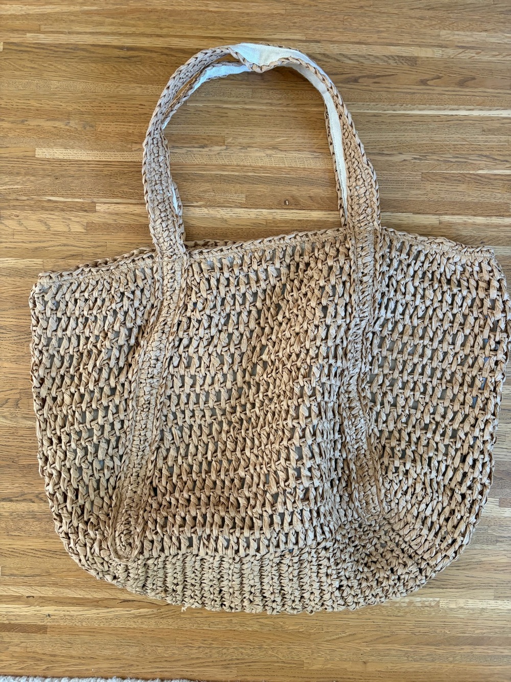 Hat Attack Raffia Tote Bag